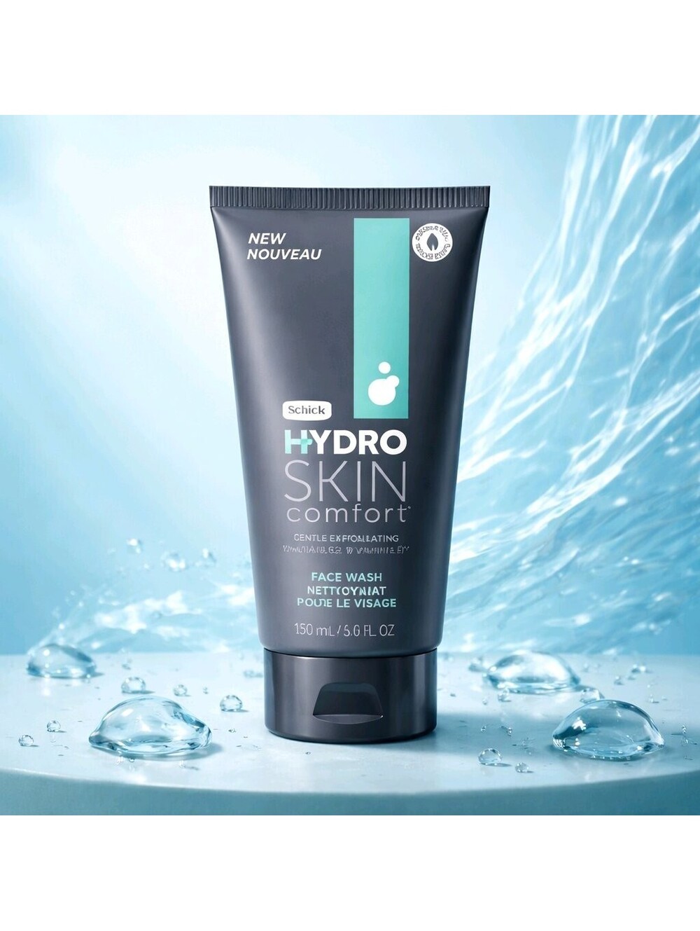 BOGO! Schick Hydro Skin Comfort Gentle Exfoliating Face Wash for Men 5.0 fl oz